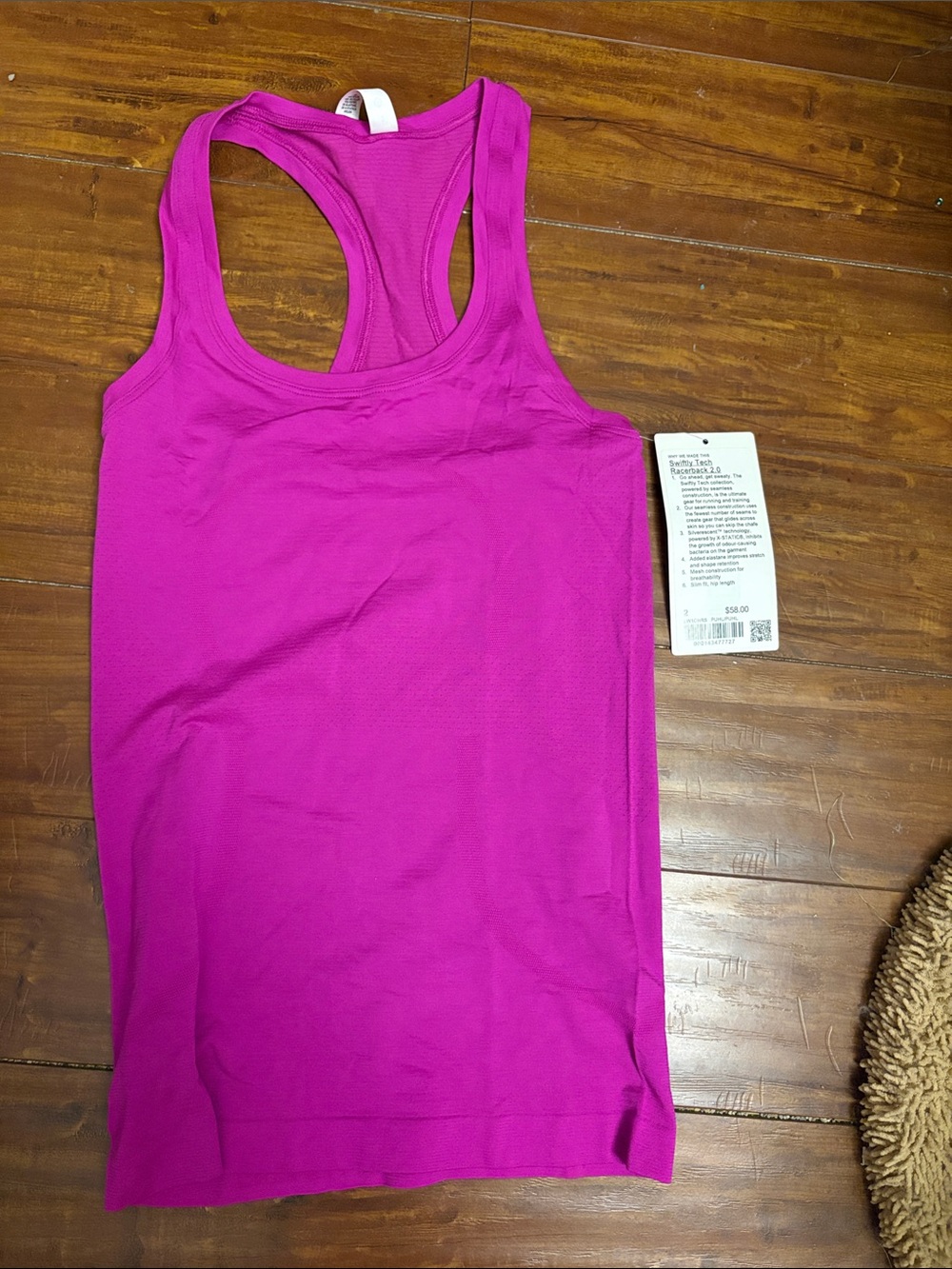 Lululemon Swiftly Tech Racerback 2.0 Tank Top Magenta NWT size 2
